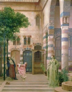 Viejo Damasco, Barrio Judío o Recolectando Limones, c.1873-74 de Frederic Leighton