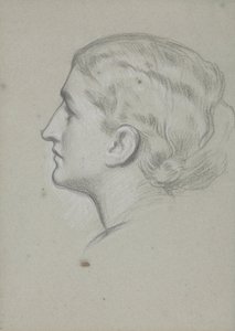 Estudio de la cabeza de una mujer para la pintura 