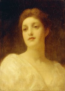 Cabeza de una niña de Frederic Leighton