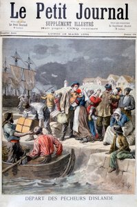 Partida de los pescadores islandeses, 1894 de Frederic Lix
