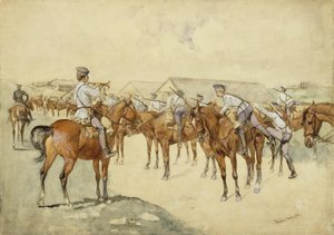 Una llamada a las armas de Frederic Remington