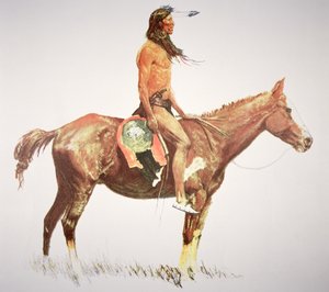 Un valiente cheyenne de Frederic Remington