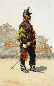 Corneta de la caballería, 1889 de Frederic Remington