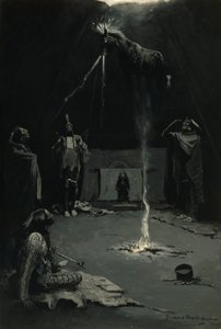 Dios indio del fuego (El viaje del caballo medicinal) de Frederic Remington