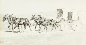 Una de las Etapas de Williamson, c.1892 de Frederic Remington