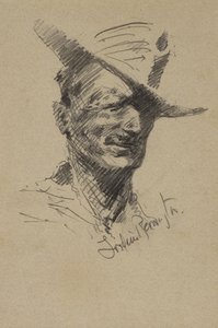 Autorretrato de Frederic Remington