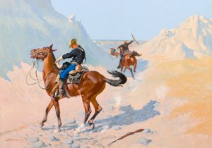 La Vanguardia, o El Sacrificio Militar (La Emboscada) de Frederic Remington