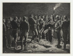 La Campaña Apache--entierro de los hombres de Hatfield, de Harper