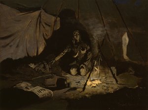 Las hojas secas duraron más que ella, c.1899 de Frederic Remington