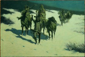El rastro del caballo herrado de Frederic Remington