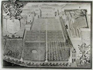 El jardín de plantas medicinales del rey, 1636 de Frederic Scalberge