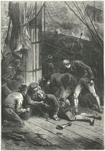 Muerte del Almirante Lord Nelson en la Batalla de Trafalgar de Frederic Theodore (after) Lix