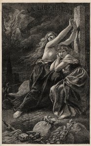 La liberación del territorio - Alsacia y Lorena - grabado por Frédéric Théodore Lix en 