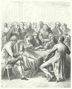Madame Roland y los girondinos, Revolución Francesa de Frederic Theodore (after) Lix