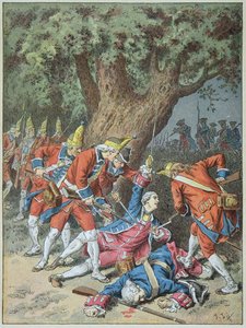 Muerte del caballero de Assas el 16 de octubre de Frederic Theodore Lix