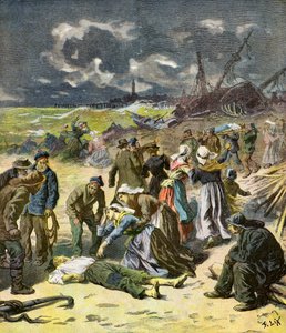 Descubrimiento de marineros muertos de Frederic Theodore Lix
