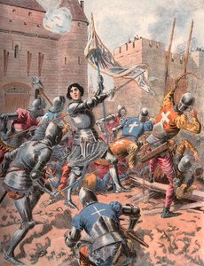 Juana de Arco en el Sitio de Orleans. de Frederic Theodore Lix