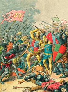 El Rey Juan en la batalla de Poitiers de Frederic Theodore Lix