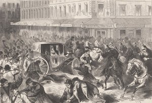 Vera Zasulich dispara el 24 de enero de 1878 al gobernador de Petersburgo General Trepov, 1878 de Frederic Theodore Lix