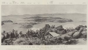 Cortando la retirada de los Boers, la notable posición del General French en Colesberg, desde Coles Kop