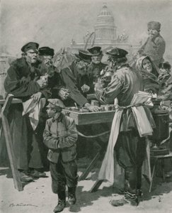 Un puesto de té de conductores de droshky de Frederic de Haenen