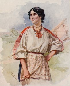 Un sirviente ruso en vestido de verano de Frederic de Haenen