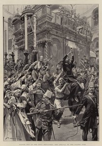Víspera de Pascua en el Santo Sepulcro, la llegada del Fuego Sagrado de Frederic de Haenen