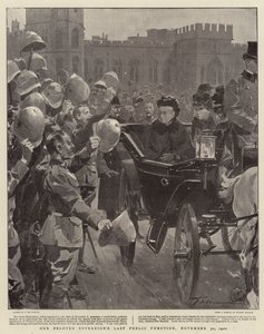 La última función pública de nuestro amado soberano, 30 de noviembre de 1900 de Frederic de Haenen