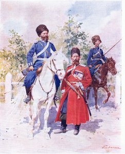 Soldados rusos c.1900 de Frederic de Haenen