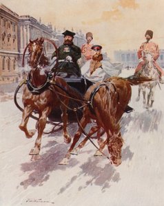 Deslizándose con el Pristyazhka, o caballo lateral de Frederic de Haenen