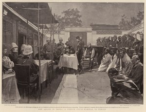 Los aliados en China, un consejo de guerra francés en Pekín