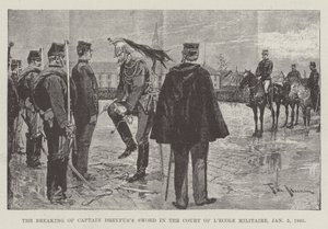 La Rotura de la Espada del Capitán Dreyfus en el Patio de L