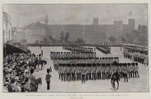 El cumpleaños del rey en Londres, el desfile después del Trooping of the Colours en Horse Guards