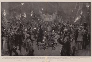 El Alivio de Ladysmith, Escena Extraordinaria de Entusiasmo en Pall Mall