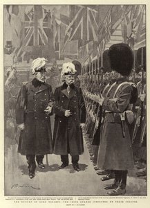 El Regreso de Lord Roberts, los Guardias Irlandeses Inspeccionados por su Coronel de Frederic de Haenen