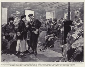 ¡Boletos, por favor! un coleccionista chino tomando boletos en el ferrocarril Peking Shanhaikuan de Frederic de Haenen