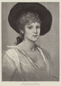 Estudio de una Cabeza de Frederich August Kaulbach