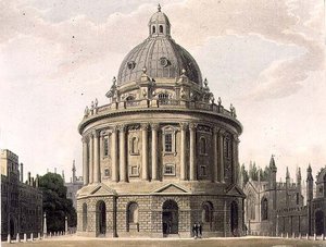 La Biblioteca Radcliffe, ilustración de la 