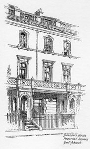 Casa de George Borrow, Hereford Square, Londres, 1912 de Frederick Adcock