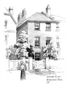 Casa de George Eliot, Wimbledon Park, Londres, 1912