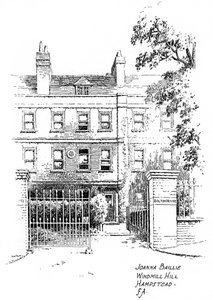 Casa de Joanna Baillie, Windmill Hill, Hampstead, Londres, 1912 de Frederick Adcock