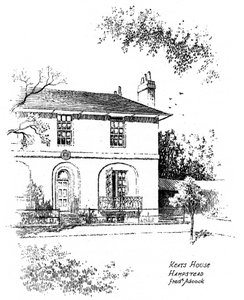 Casa de Keats, Hampstead, Londres de Frederick Adcock