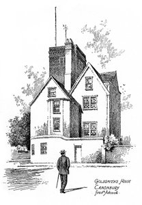 Casa de Oliver Goldsmith, Canonbury, Islington, 1912 de Frederick Adcock