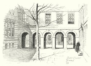 Pump Court, Temple (litografía)