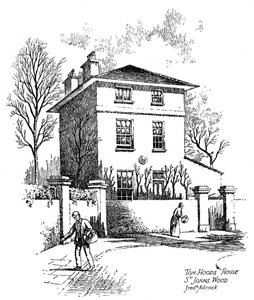 Casa de Thomas Hood, St Johns Wood, Londres, 1912 de Frederick Adcock