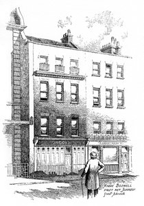 Donde James Boswell conoció por primera vez al Dr. Johnson, Londres, 1912