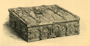 Cofre de madera y cuero, 1350-1370, 1881 de Frederick Albert Slocombe