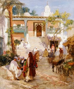 En el zoco de Frederick Arthur Bridgman