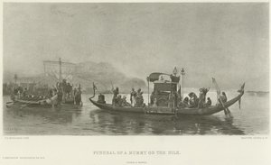 Funeral de una momia en el Nilo de Frederick Arthur Bridgman