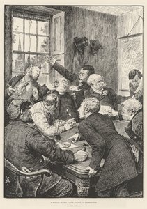 Una reunión del consejo parroquial en Drumdrudge de Frederick Barnard